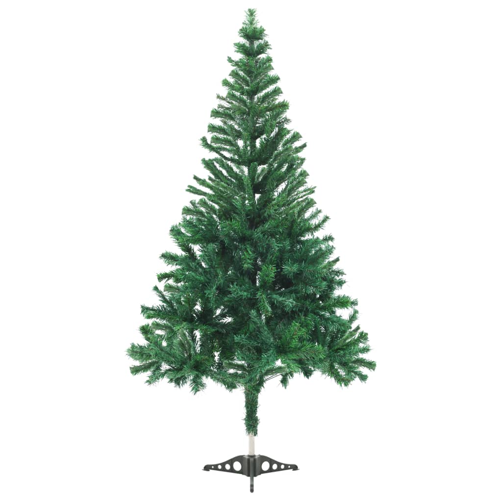 VidaXL Kunstkerstboom met verlichting en kerstballen 546 takken 180 cm