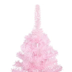 VidaXL Kunstkerstboom met verlichting en kerstballen 240 cm PVC roze