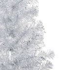 VidaXL Kunstkerstboom met verlichting en kerstballen 150 cm PET zilver