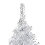 VidaXL Kunstkerstboom met verlichting en kerstballen 150 cm PET zilver