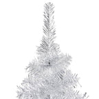 VidaXL Kunstkerstboom met verlichting en kerstballen 240 cm PET zilver