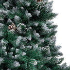 VidaXL Kunstkerstboom met verlichting kerstballen dennenappels 180 cm