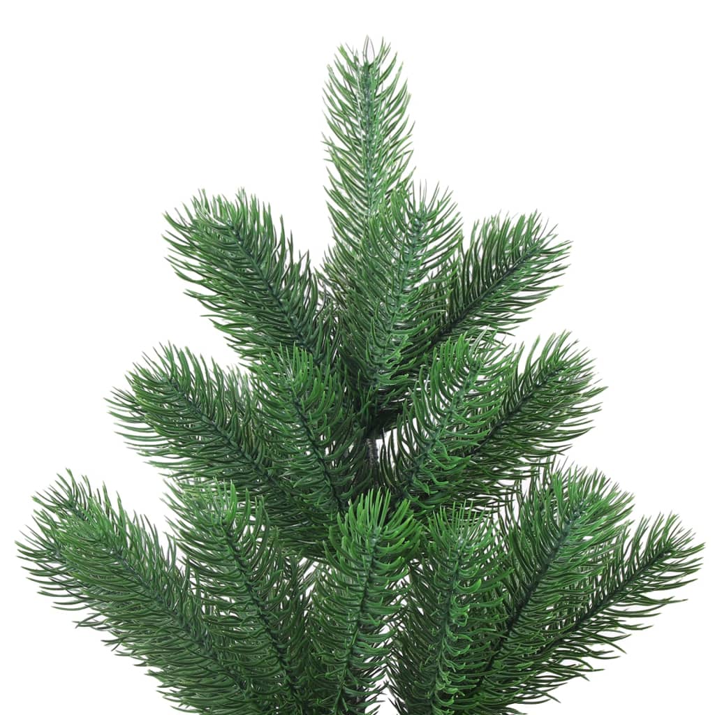 VidaXL Kunstkerstboom Nordmann met LED's en kerstballen 240 cm groen