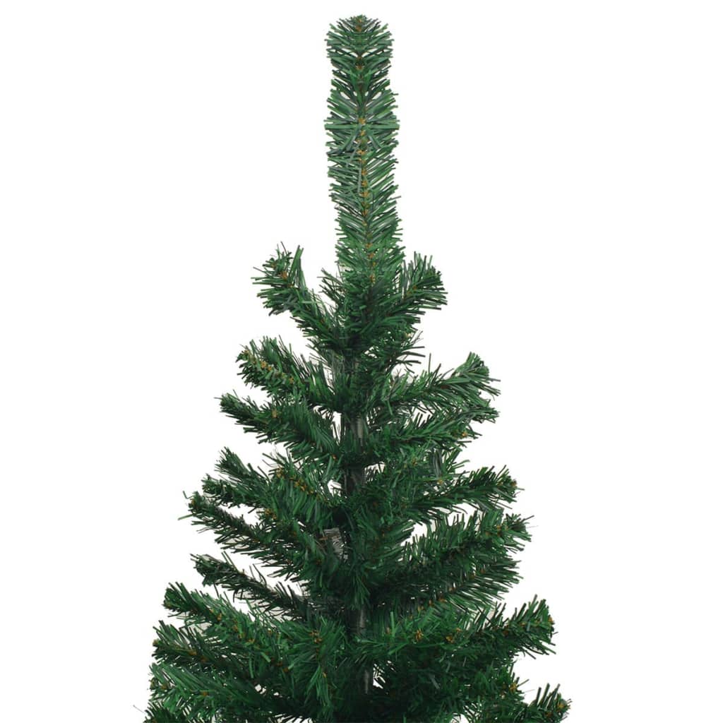 VidaXL Kunstkerstboom met verlichting en kerstballen L 240 cm groen
