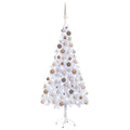 VidaXL Kunstkerstboom met verlichting en kerstballen 620 takken 180 cm