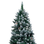 Vidaxl kunstkerstboom met led en kerstballen en dennenappels 180 cm
