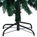 Vidaxl kunstkerstboom met led en kerstballen en dennenappels 210 cm
