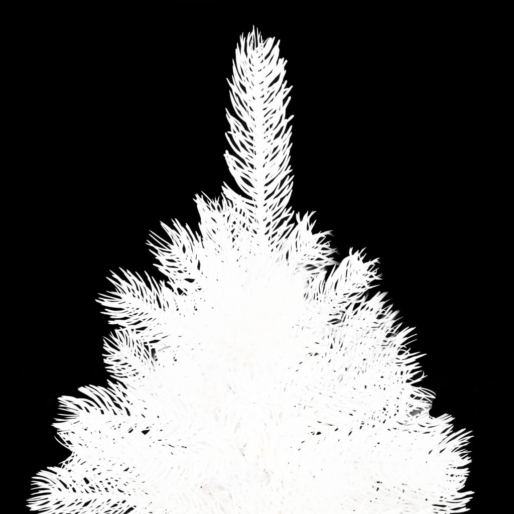Vidaxl kunstkerstboom met verlichting en kerstballen 120 cm wit