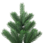 Vidaxl kunstkerstboom nordmann met led's en kerstballen 210 cm groen