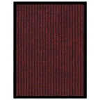 VidaXL Deurmat 40x60 cm gestreept rood