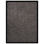 Vidaxl deurmat 60x80 cm gestreept beige