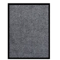 Vidaxl deurmat 60x80 cm gestreept grijs