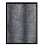 Vidaxl deurmat 60x80 cm gestreept grijs