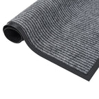 Vidaxl deurmat 60x80 cm gestreept grijs