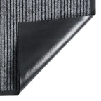 Vidaxl deurmat 60x80 cm gestreept grijs