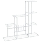 Vidaxl bloemenstandaard 94,5x25x88 cm metaal wit