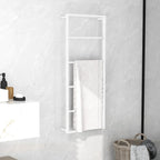 Vidaxl handdoekenrek wit 45x10x115 cm staal