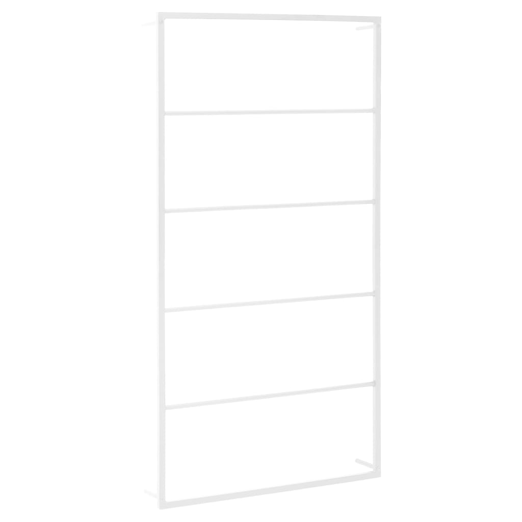 Vidaxl handdoekenrek wit 60x10x116 cm staal