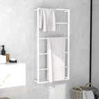 Vidaxl handdoekenrek wit 60x10x116 cm staal