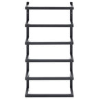 Vidaxl handdoekenrek 24x12x48 cm staal zwart
