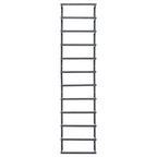 Vidaxl handdoekenrek 24x12x96 cm staal zwart