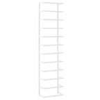 Vidaxl handdoekenrek 24x12x96 cm staal wit