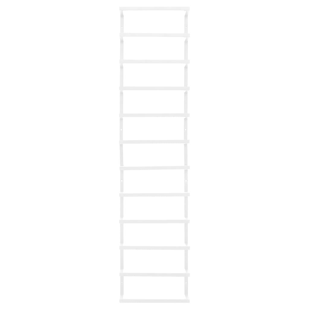 Vidaxl handdoekenrek 24x12x96 cm staal wit