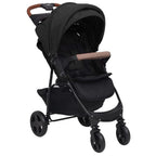 Vidaxl kinderwagen 3-in-1 staal antracietkleurig