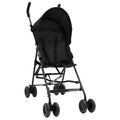 Vidaxl kinderbuggy staal antracietkleurig en zwart