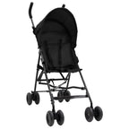 Vidaxl kinderbuggy staal antracietkleurig en zwart
