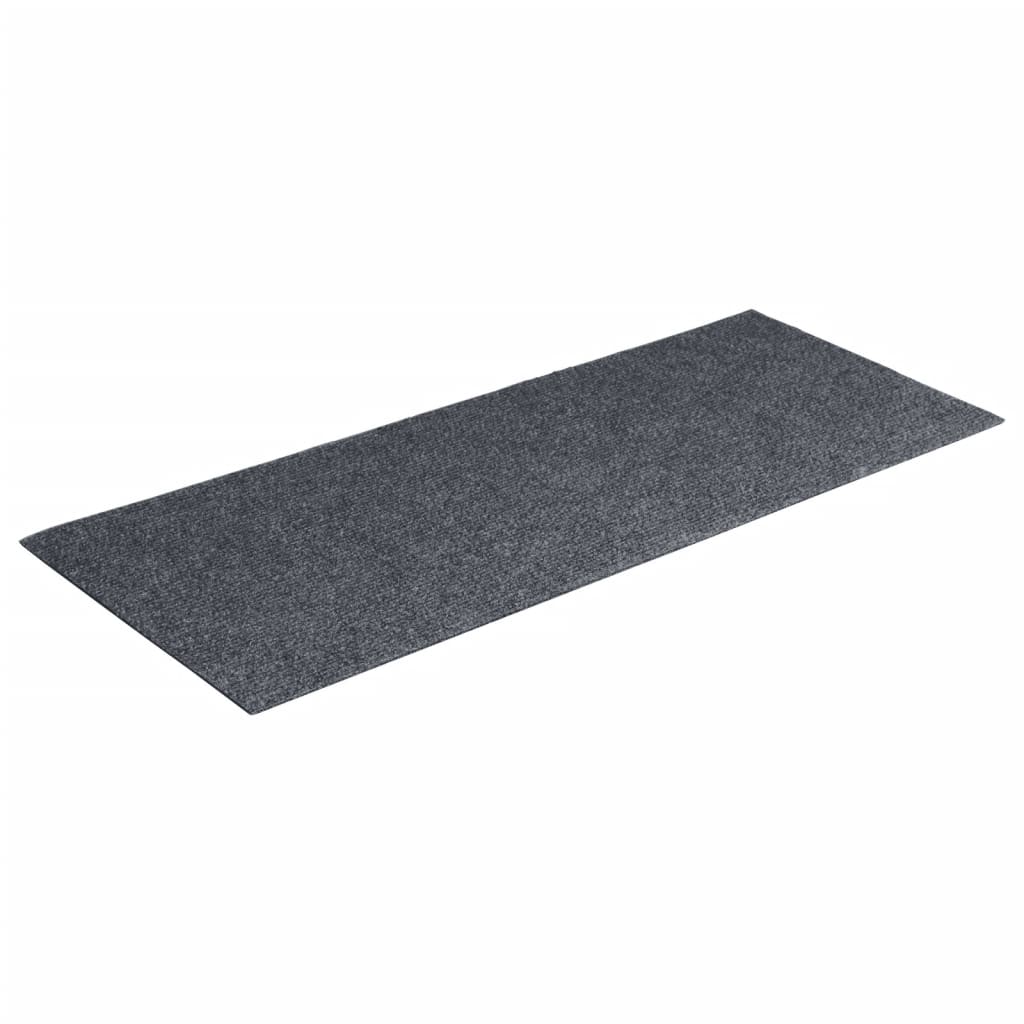 Vidaxl trapmatten zelfklevend 15 stuks 60x25 cm lichtgrijs rechthoekig