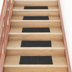 Vidaxl trapmatten zelfklevend 15 stuks 60x25 cm antraciet rechthoekig