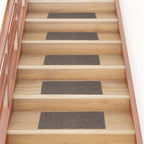Vidaxl trapmatten zelfklevend 15 stuks 60x25 cm beige rechthoekig
