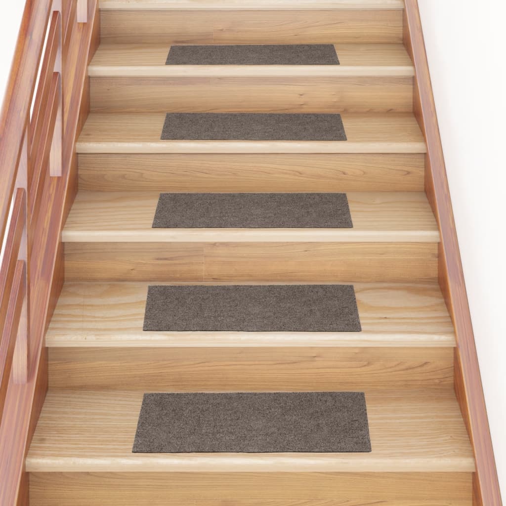 Vidaxl trapmatten zelfklevend 15 stuks 60x25 cm beige rechthoekig