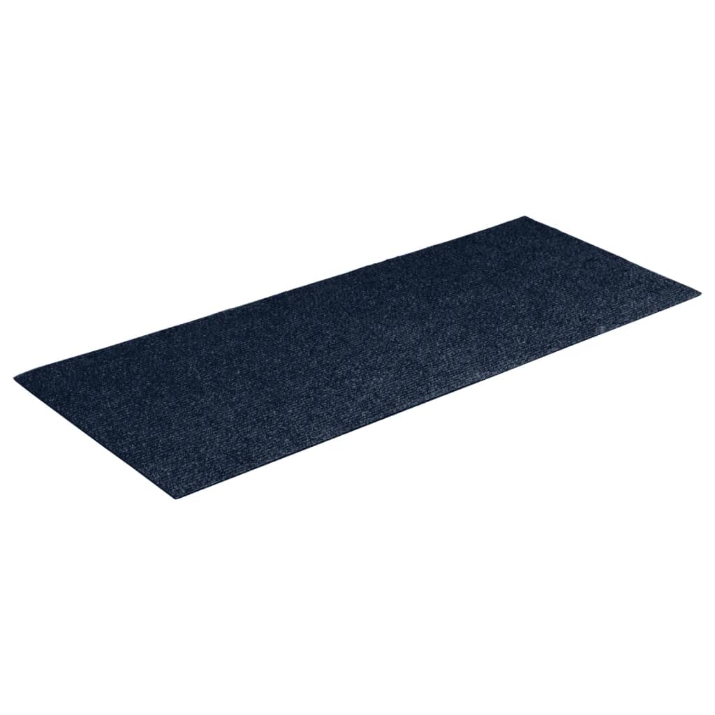 Vidaxl trapmatten zelfklevend 15 stuks 60x25 cm marineblauw rechthoekig