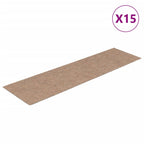 Vidaxl trapmatten zelfklevend 15 stuks 76x20 cm lichtbruin rechthoekig