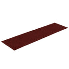 Vidaxl trapmatten zelfklevend 15 stuks 76x20 cm bordeaux rood rechthoekig