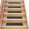 Vidaxl trapmatten zelfklevend 15 stuks 76x20 cm antraciet rechthoekig