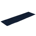 Vidaxl trapmatten zelfklevend 15 stuks 76x20 cm rechthoekig marineblauw