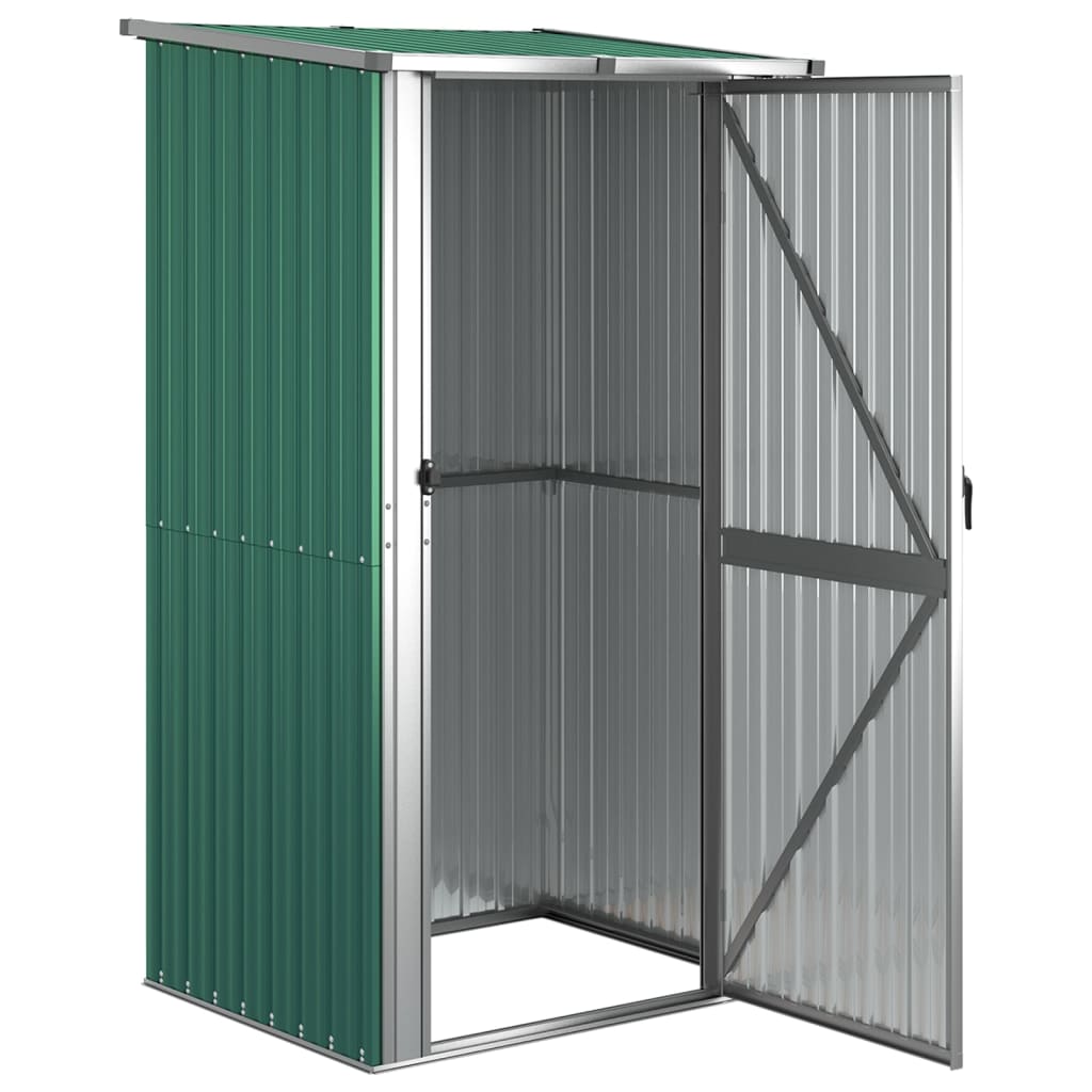 Vidaxl tuinhuis groen 118,5x97x209,5 cm gegalvaniseerd staal