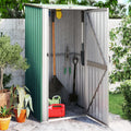 Vidaxl tuinhuis groen 118,5x97x209,5 cm gegalvaniseerd staal
