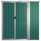 Vidaxl tuinschuur 161x89x161 cm gegalvaniseerd staal groen