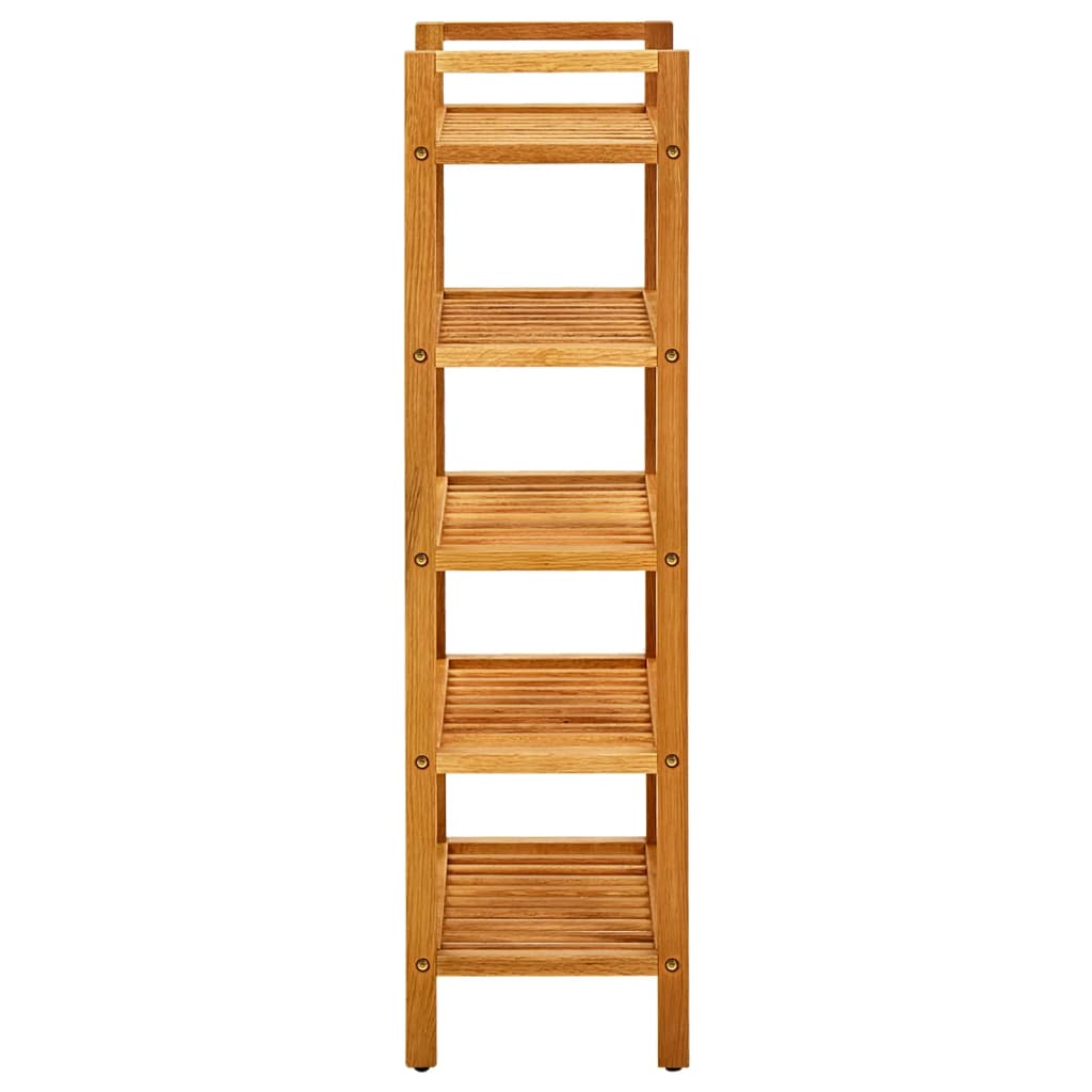 Vidaxl schoenenrek met 5 schappen 50x27x100 cm massief eikenhout