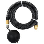 Vidaxl zuigslang met messing koppelingen 1,1'' 4 m pvc zwart