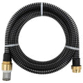 Vidaxl zuigslang met messing koppelingen 1,1'' 7 m pvc zwart