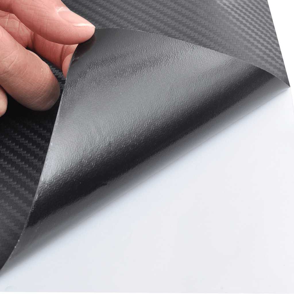 Vidaxl autofolie 3d 100x150 cm zwart