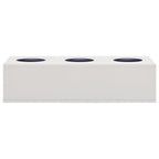 VidaXL Kantoorbloembak 90x40x23 cm staal lichtgrijs