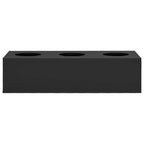 Vidaxl kantoorbloembak 90x40x23 cm staal antracietkleurig