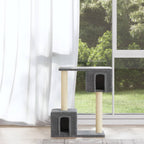 Vidaxl kattenkrabpaal met sisal krabpalen 60 cm lichtgrijs