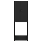 Vidaxl wasmachinekast 64x25,5x190 cm zwart